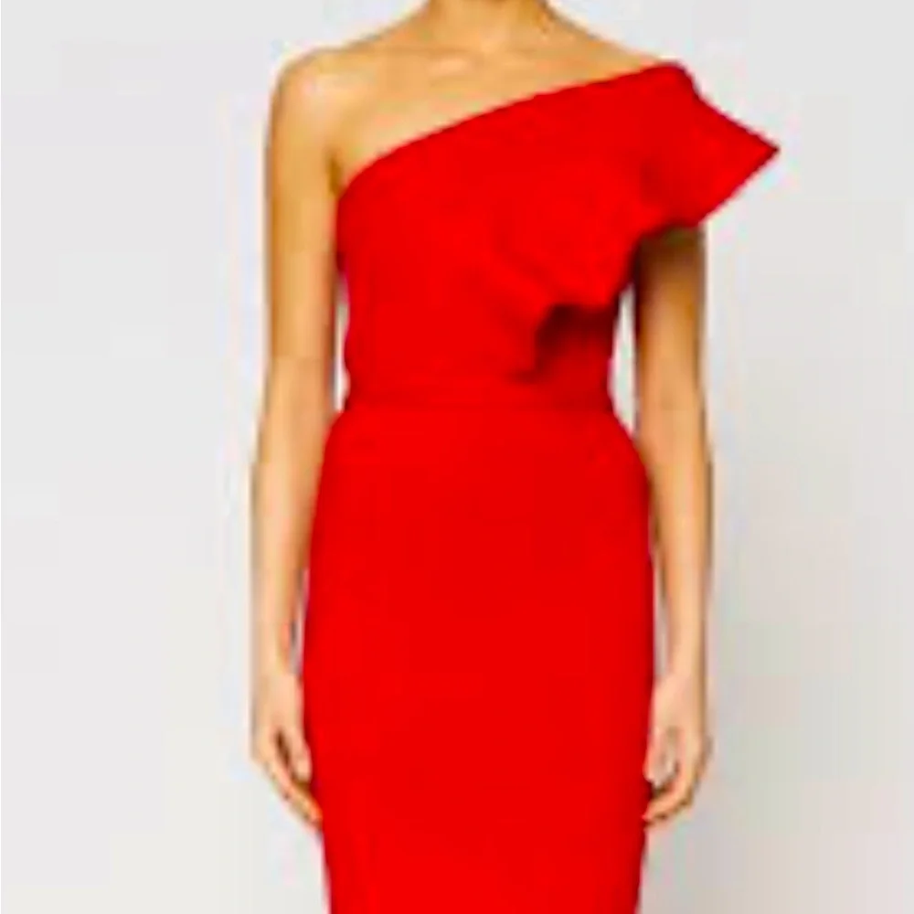 Scanlan Theodore crepe knit dress red XS - Picture 1 of 5